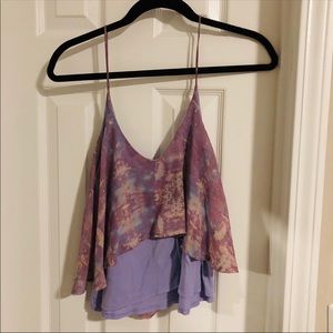 Urban Outfitters layered purple tank